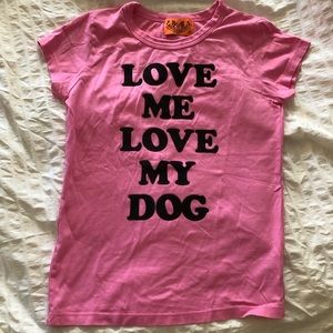 Juicy Couture Pink Slogan Velvet T-shirt